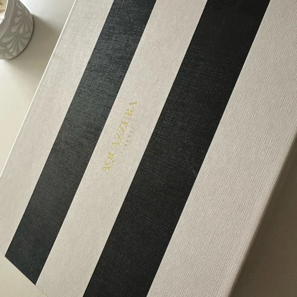 Aquazzura - White Satin Babe Sandal 105 - Picture 6 of 6